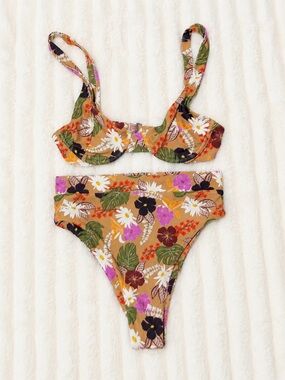 Lokahi Hana Print Bikini Set